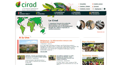Desktop Screenshot of cirad.fr