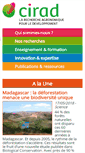 Mobile Screenshot of cirad.fr