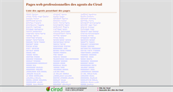 Desktop Screenshot of agents.cirad.fr