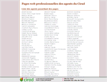 Tablet Screenshot of agents.cirad.fr
