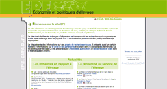 Desktop Screenshot of epe.cirad.fr