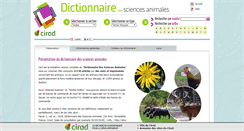 Desktop Screenshot of dico-sciences-animales.cirad.fr