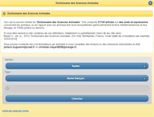 Tablet Screenshot of dico-sciences-animales.cirad.fr