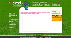 Desktop Screenshot of forets2011.cirad.fr