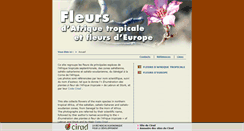 Desktop Screenshot of fleurs.cirad.fr