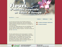 Tablet Screenshot of fleurs.cirad.fr
