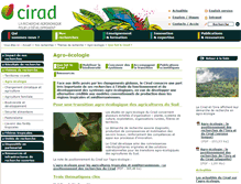 Tablet Screenshot of agroecologie.cirad.fr