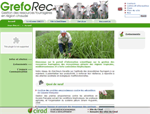 Tablet Screenshot of greforec.cirad.fr