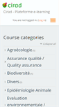Mobile Screenshot of elearning.cirad.fr