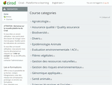 Tablet Screenshot of elearning.cirad.fr
