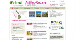 Desktop Screenshot of antilles-guyane.cirad.fr
