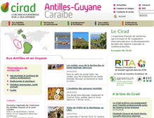 Tablet Screenshot of antilles-guyane.cirad.fr
